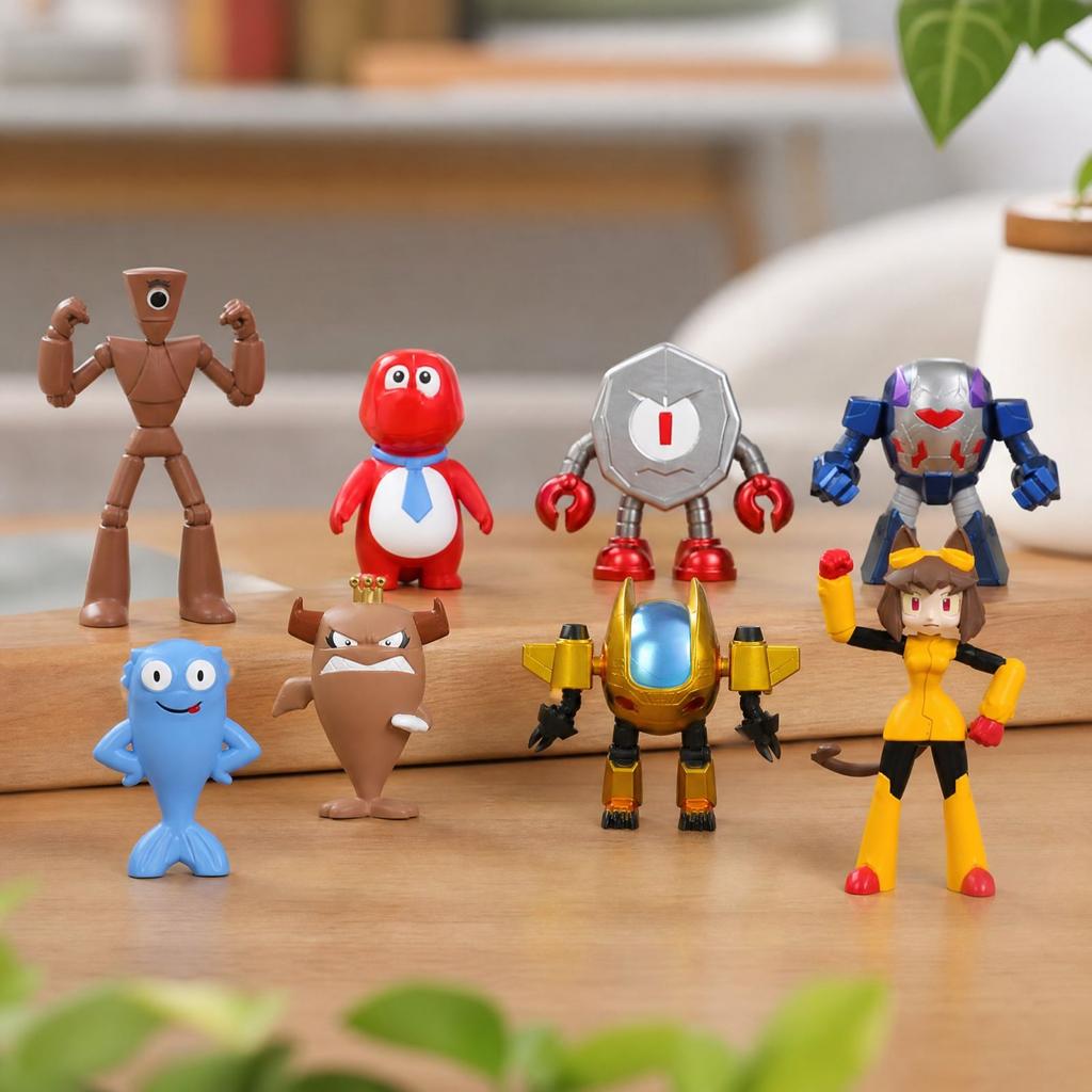 Non-Poseable Action Figure Model Toy for Boys and Girls Collectible Desk Display Decor