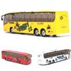 Exquisite 150 Diecast Metal Alloy Bus Toy For Kids With Openable Doors Music Light