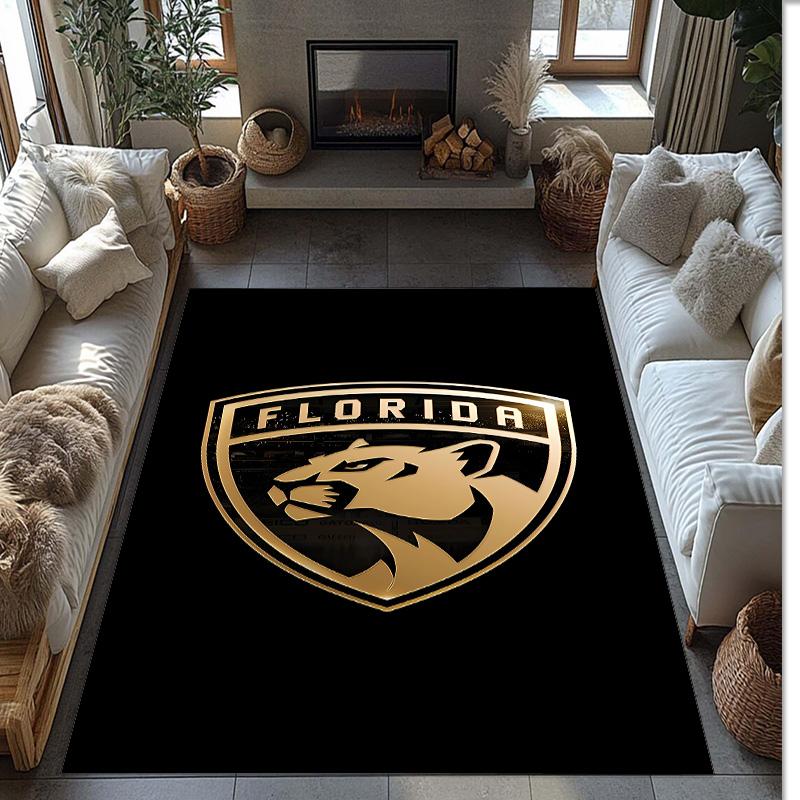 Flamengo Printed Flannel Area Rug Non Slip Soft Polyester Floor Carpet Indoor Decor Mat for Bedroom Living Room Sofa