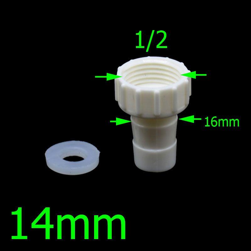 

Female 1/2 to 4mm 6mm 8mm 10mm 12mm 14mm 16mm 20mm 25mm hose connector 1/4 3/8 1/2 hose barbed adapter 2PCS Other