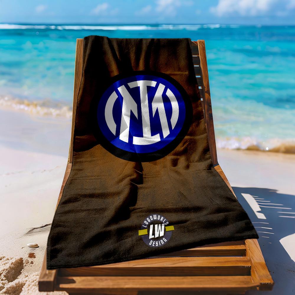 Inter Milan Beach Towel Soft Durable Quickdry Comfortable Lightweight