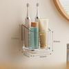 Wall-mounted Toothbrush Rack, No Need for Drilling, Bathroom Comb and Toothpaste Storage Wonder, Electric Toothbrush Rack