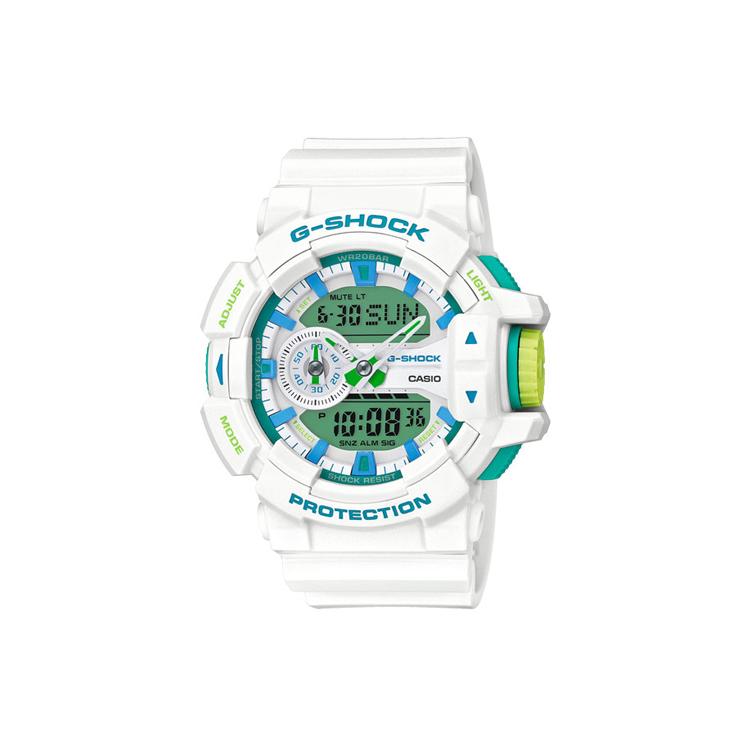 

CASIO Men Liquid Crystal/Analog Dual Display Series Green Watch GA-400WG-7A GA-400WG-7A White Green Watch Dial
