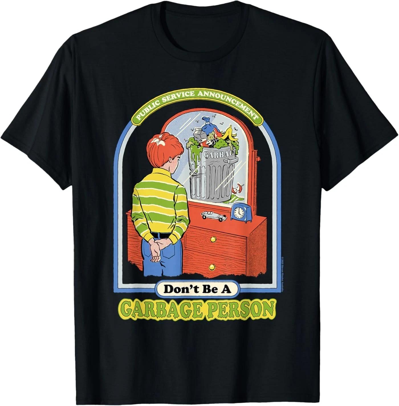 Garbage Person Sarcastic Retro Vintage Funny Adult Humor T-Shirt 3XL