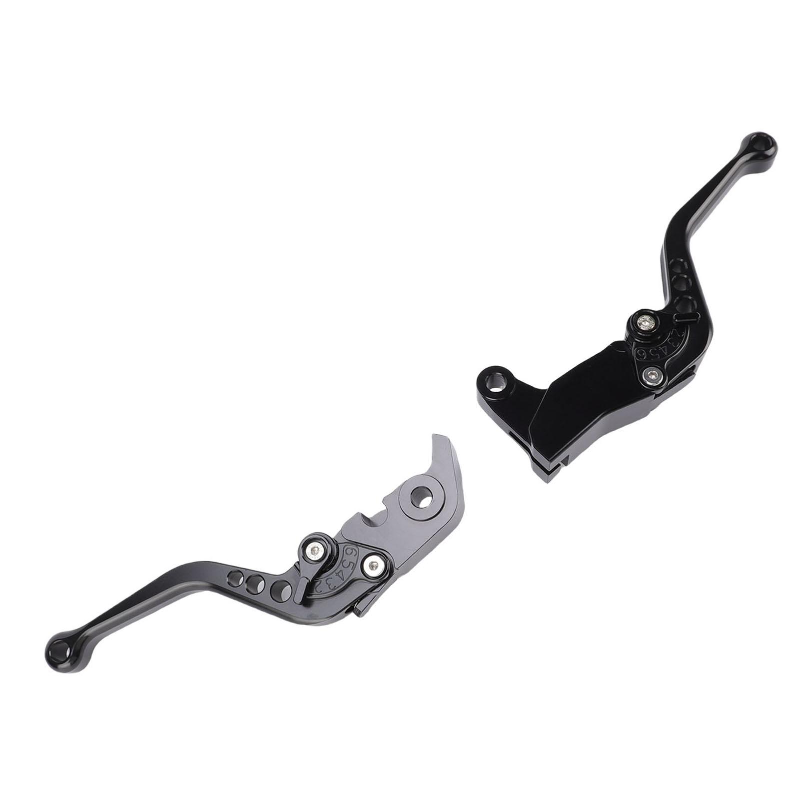 1 Pair Motorcycle Brake Clutch Levers Aluminium Alloy Short Brake and Clutch Lever Set Replacement for Indian FTR1200 S чёрный