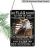 2D Flat Veterans Day, American Soldier Eagle Print Metal Sign, 8"x12" House Sign, Front Door Sign, Porch Sign Aluminium Wall Decor for Home Bedroom