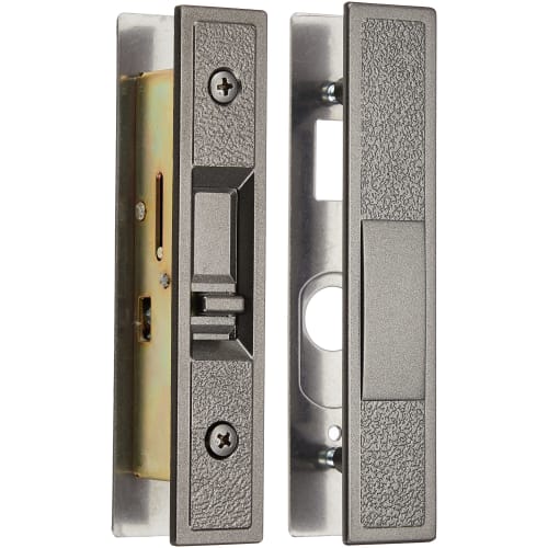 Nicchu Seisakusho Replacement Sliding Door Lock for Entrance Doors, Lockable and Unlockable from the Inside Only, Bronze, GA-800F-B