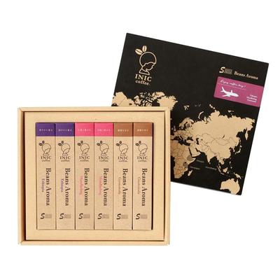 INIC Coffee Beans Aroma Assorted Sticks (18 Sticks) Coffee Gift Set [Enjoy Three Different Single-origin Coffees from Kilimanjaro, Colombia, and