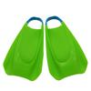 Green M Swim Training Fins Comfortable Silicone Lap Swimming Short Blade Floating Flippers With Mesh Bag for Adults Snorkeling