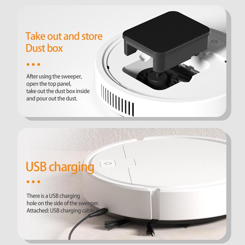C03 3-in-1 Robot Vacuum Cleaner: Automatic Charging & Sweeping Household Gift