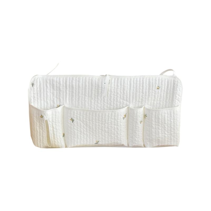 

Nursery Wall Hanging Bag With Multiple Compartment Ideal For Infant Accessories Storage Baby Crib Hanging Storage Pocket