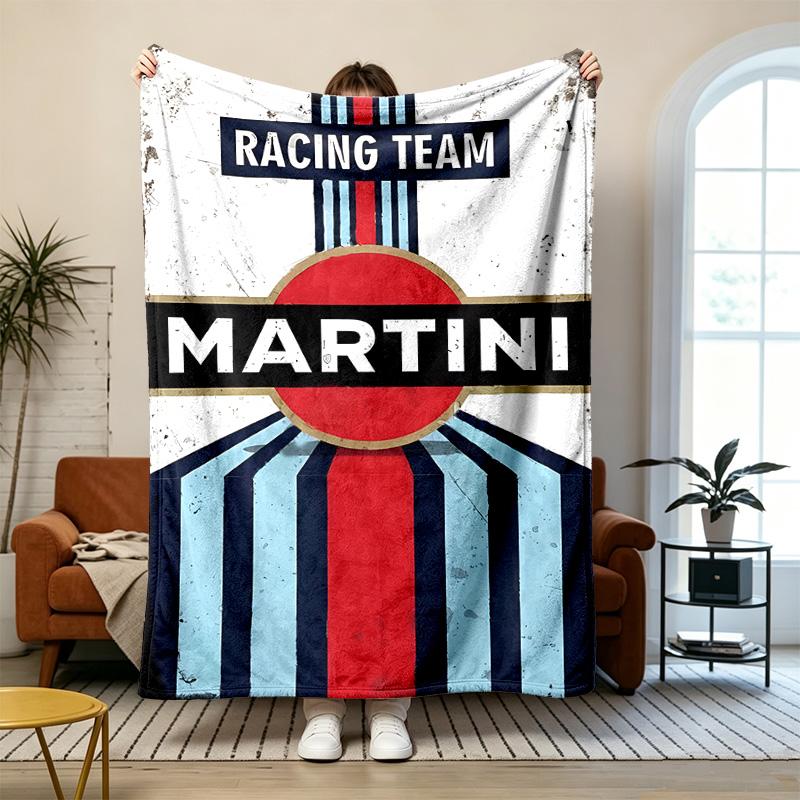 Martini Racing Team  Soft and comfortable flannel Suitable for sofas living rooms outdoor camping travel and also makes a great anniversary gif