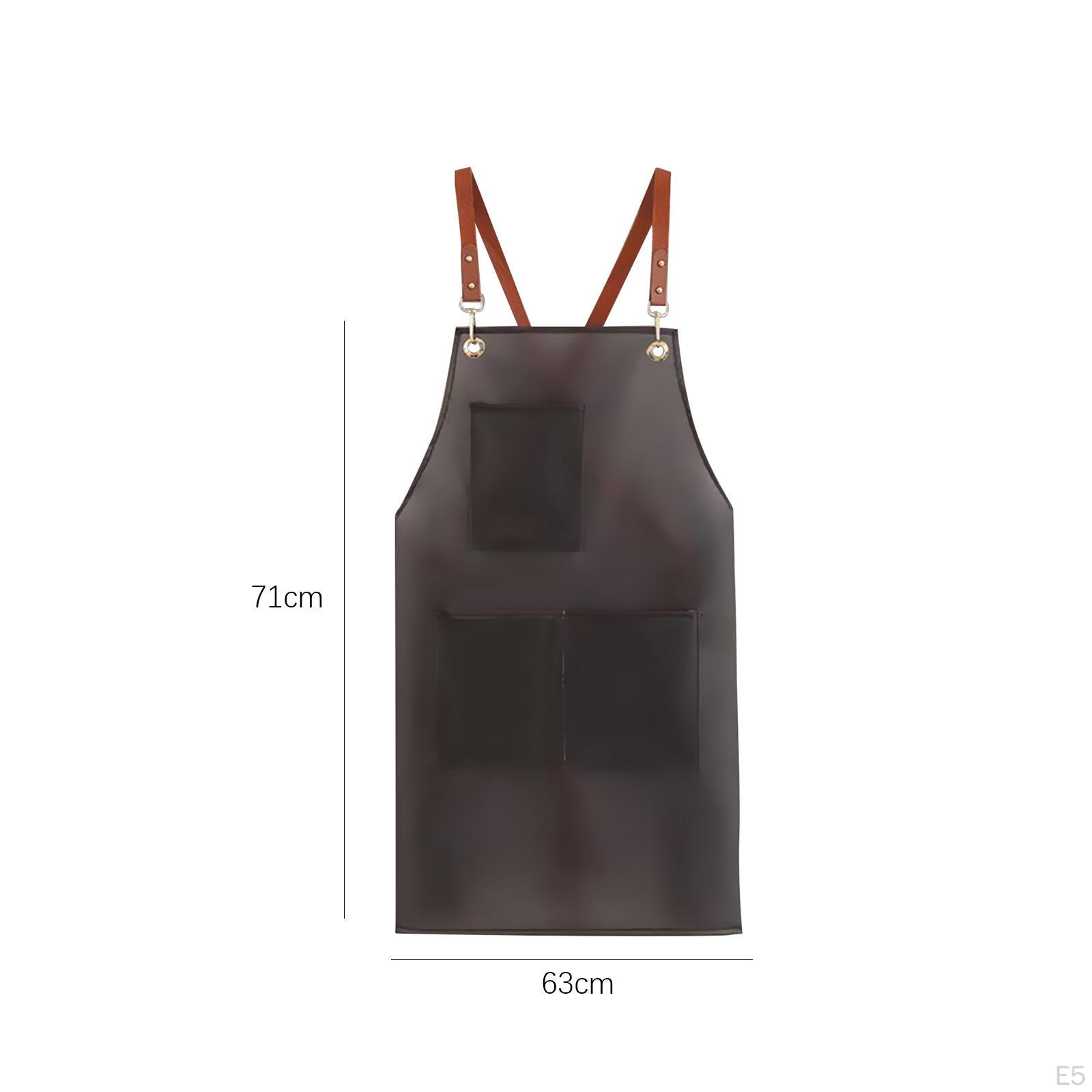 Фартук для гриля полупрозрачный со спинкой Pink Long Pocket — фото 5