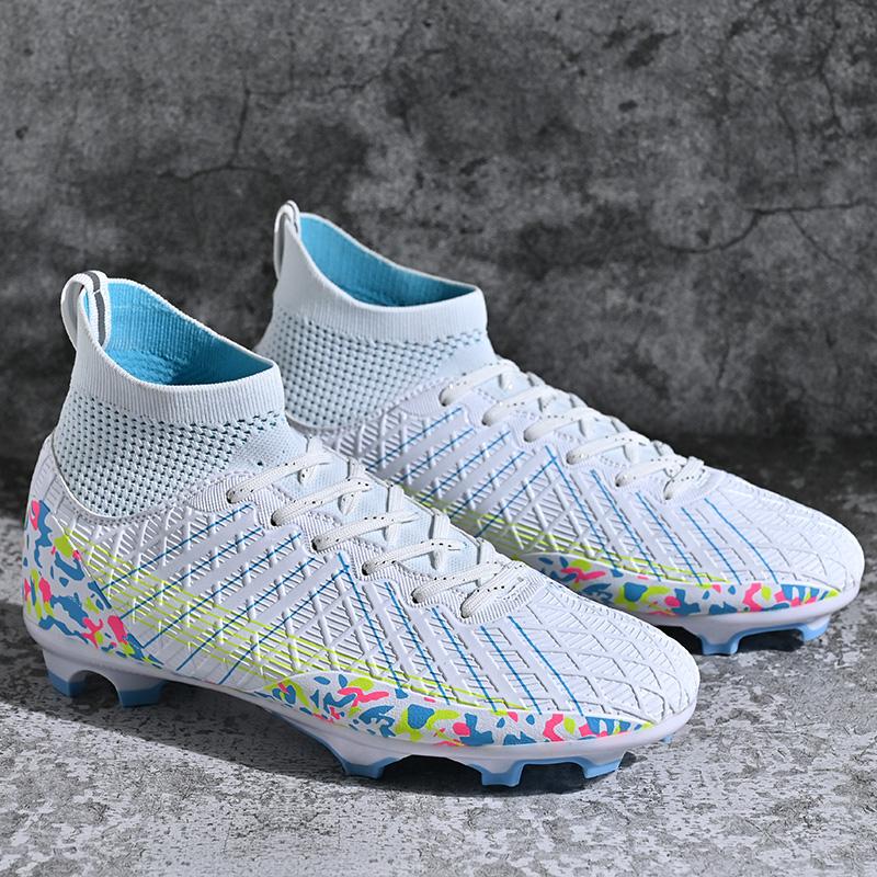 34-45unisex Football Shoes Large PVC Football Shoes Men's Training Special Children's Long Nails AG Children Game Training Football Shoes
