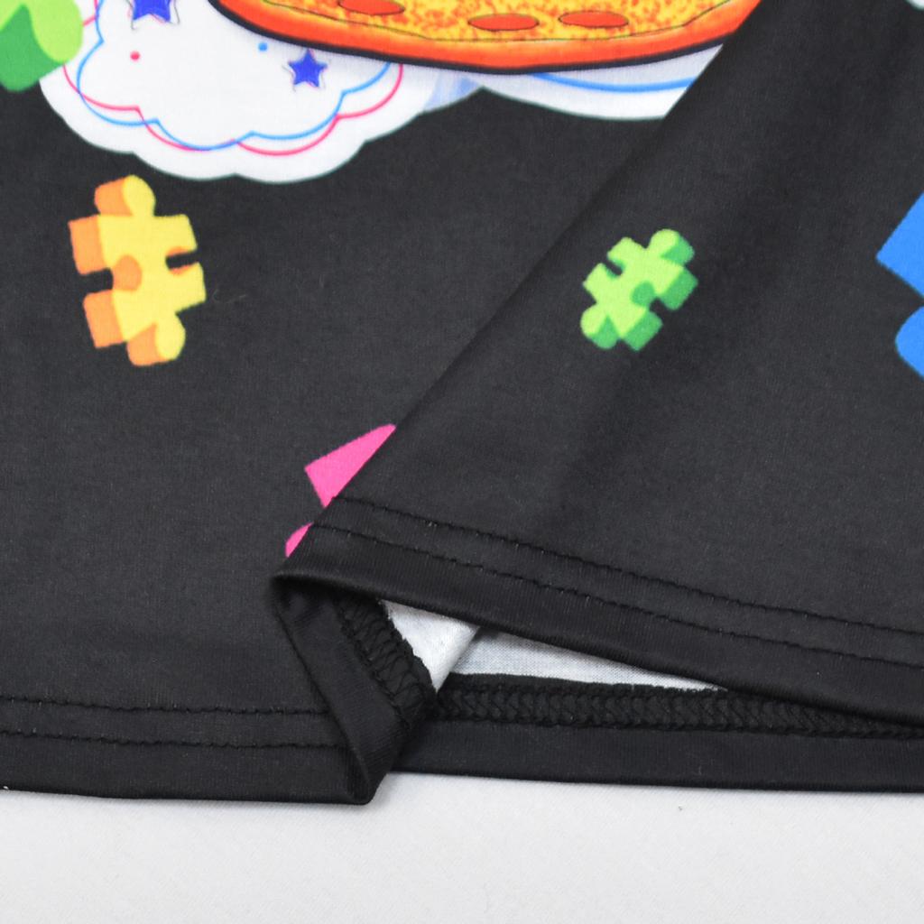 Short Sleeve, Animated Cartoon Digital Printing, Children'S Short Sleeve Loungewear Set 91091