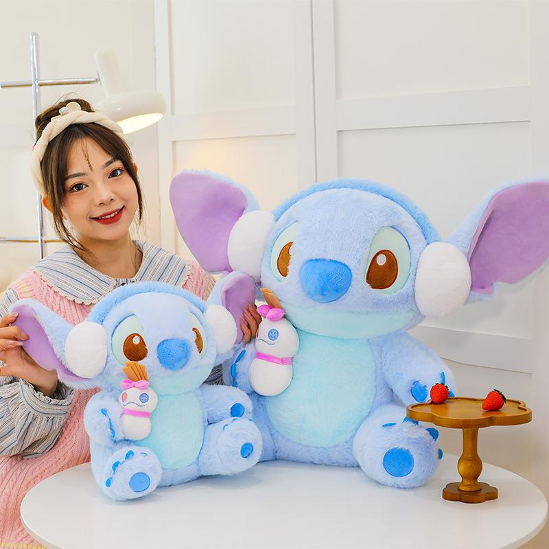 Muñeca de Almohada de Peluche de Punto de Niña de Dibujos Animados Regalo de Cumpleaños