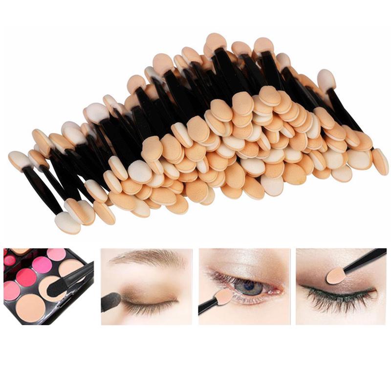 

SHIDISHANGPIN 30/50/100pcs макияж кисти нейлона одноразовые тени для век кисти красоты макияж пластиковые наборы кисти