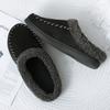 Fashion Men Winter Warm Slippers Fur Slippers Men Plush Slipper Cotton Shoes Non-slip Solid Color Home Indoor Casual Slippers Size 49 50
