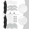 Main Brush Side Brush Filter and 4 or 8 Mop Cloths for Cleanova For W7 W11 W15