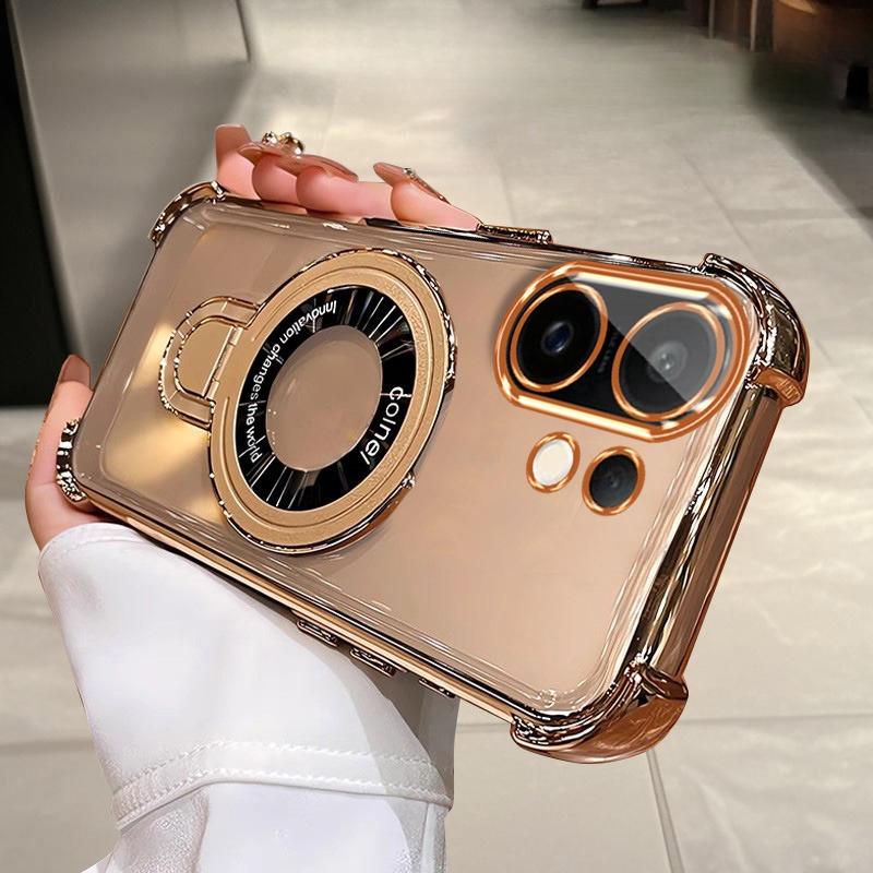 Für Honor 400Lite Hülle Transparent Stoßfest Magnetische Halterung Handyhülle Für Honor 400 Pro 300 200Lite 90 X8 X8C Silikonhülle