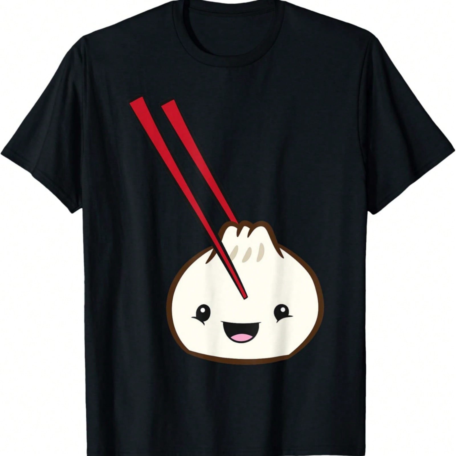 Kawaii Dog Enjoying Ra Noodles T-Shirt S разноцветный