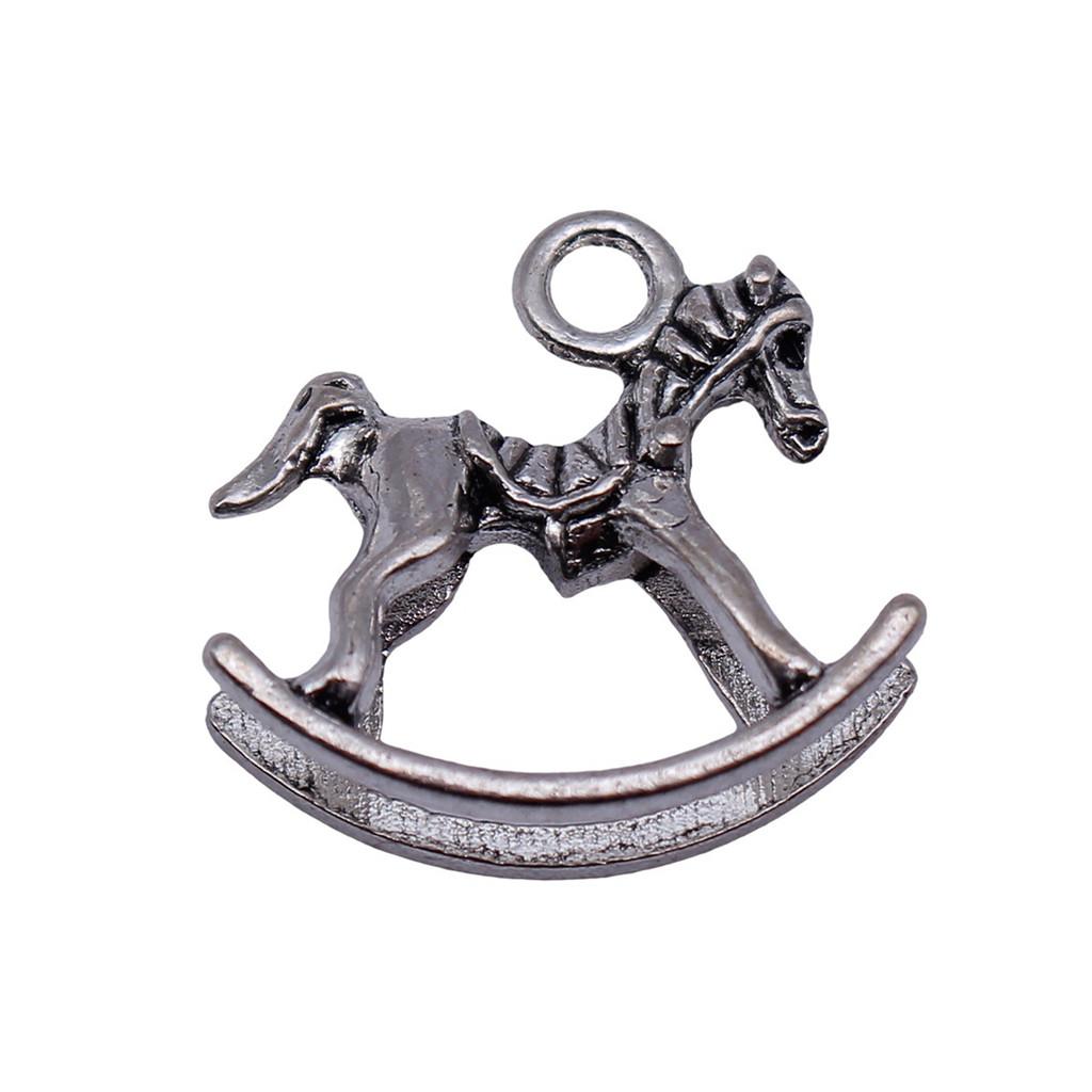 Antique Horse Pendants Metal Animal Charms For DIY Jewelry Handmade Craft Supplies