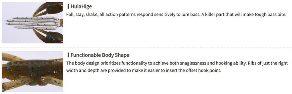 OSP Soft Lure Dolive Craw 3 Inches W-008 (7156)