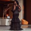 Fall Winter New Plus Size Women's Bubble Flocking Polka Dot Sexy Dress, Leisure Fashion for Women