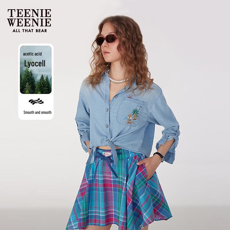 Teenie Weenie Women s Retro Denim Cropped Shirt L