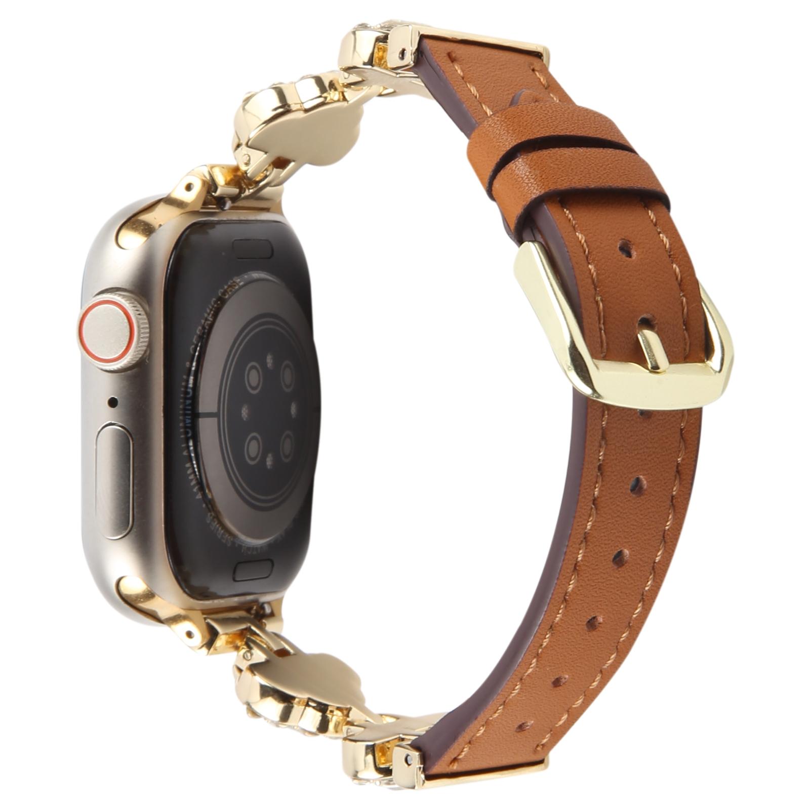 

Ремінець для Apple Watch Series 10 Ultra 9 8 7 SE 6 5 4 3 2 1 46 мм 49 мм 45 мм 44 мм 42 мм Ремінець ромбоподібної форми з ультраволокна Brown