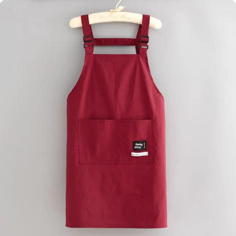 Fashionable Splash-Proof Korean Style Apron for Home Kitchen Cooking and Catering Special Work Clothes for Adults Waiter