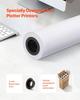 Wide Format Paper, 609.6 mm x 45.7 m Plotter Roll, 8 Rolls CAD Bond Rolls with 50.8 mm Core, 80 GSM Plotter Roll Rolls, for CAD Drawings, Engineering