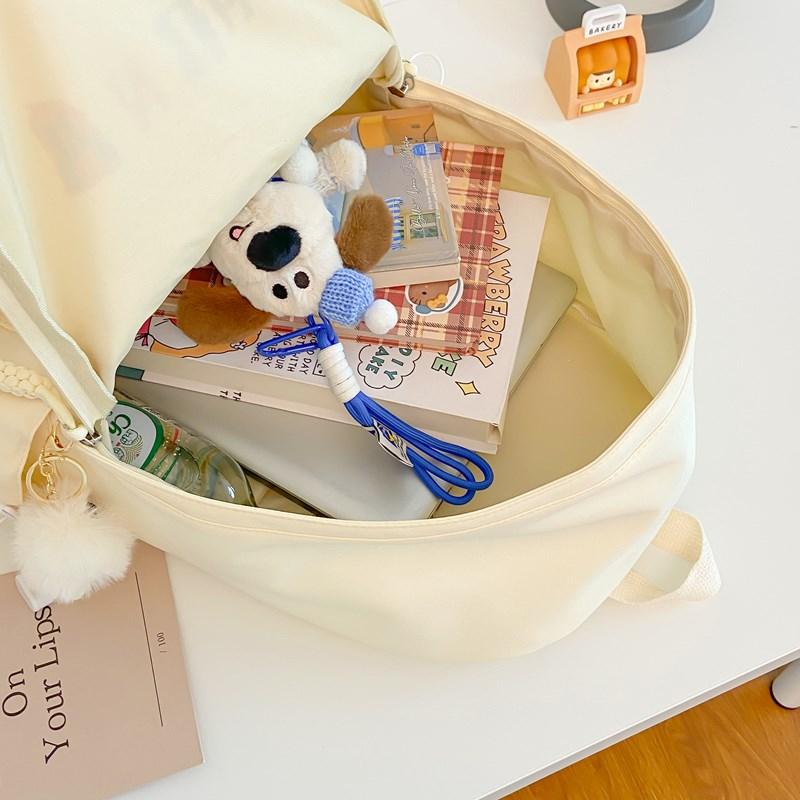 Junior High School Student Schoolbag Letter Print Women's Lightweight Backpack