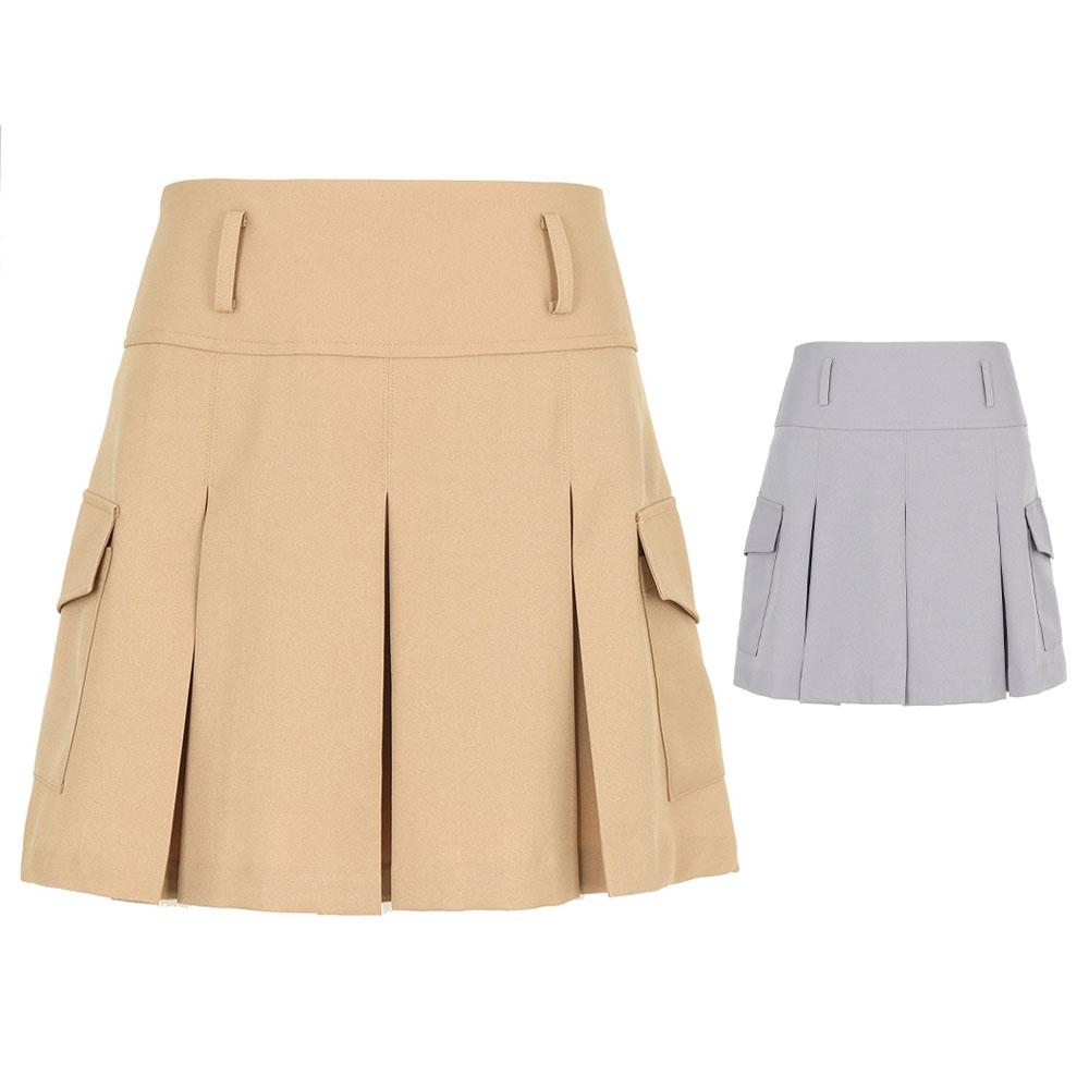 Kim Young Joo Golf Spring/Summer Big Pleated Pocket Women'S Golf Culotte Skirt Dpmlsk50