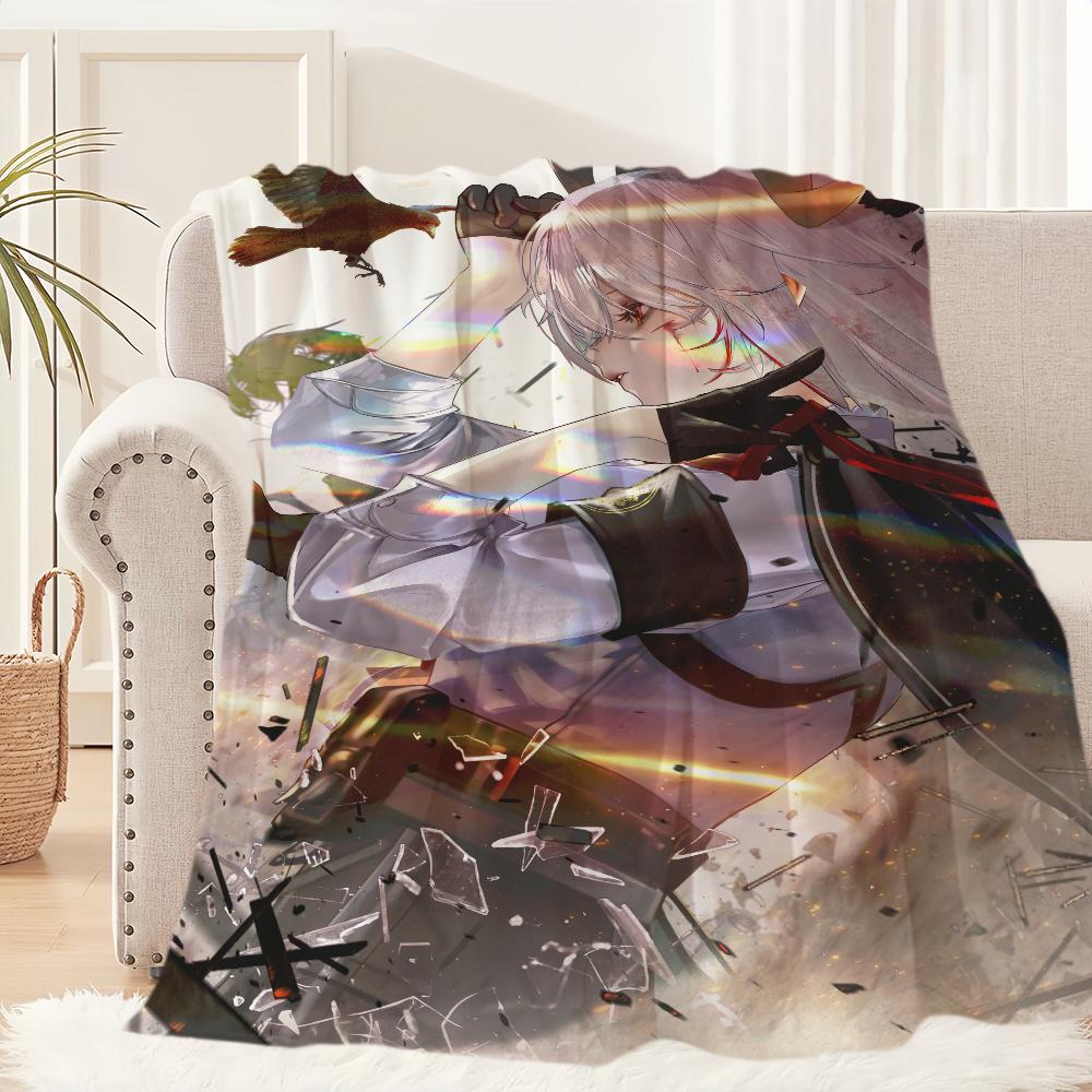 Wuthering Waves Zani Game Blanket Blanket for Couch Sofa Travel Home Hiking Picni Bed Beding Flannel Blanket birthday gift