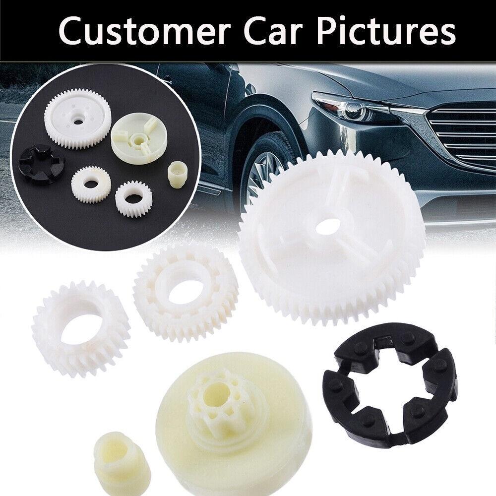 6PCS Window Regulator Motor Gear For Mazda 3 5 6 CX-7 CX-9 RX8 Power Window Motor Repair Gear Regulator Front / Rear