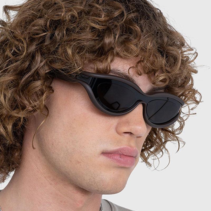 New Stylish Men’s Sunglasses Punk Oval Shape UV400 Protection Sun Glasses Women Holiday Travelling Female Sunglass