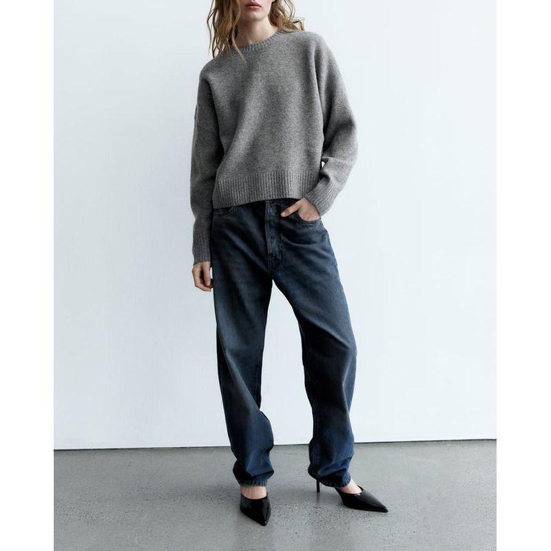 Fall and Winter New Arrival Women's Clothing Lazy Fashion Crew Neck Pullover Sweater Easiest for Match Soft Knitwear 2142186