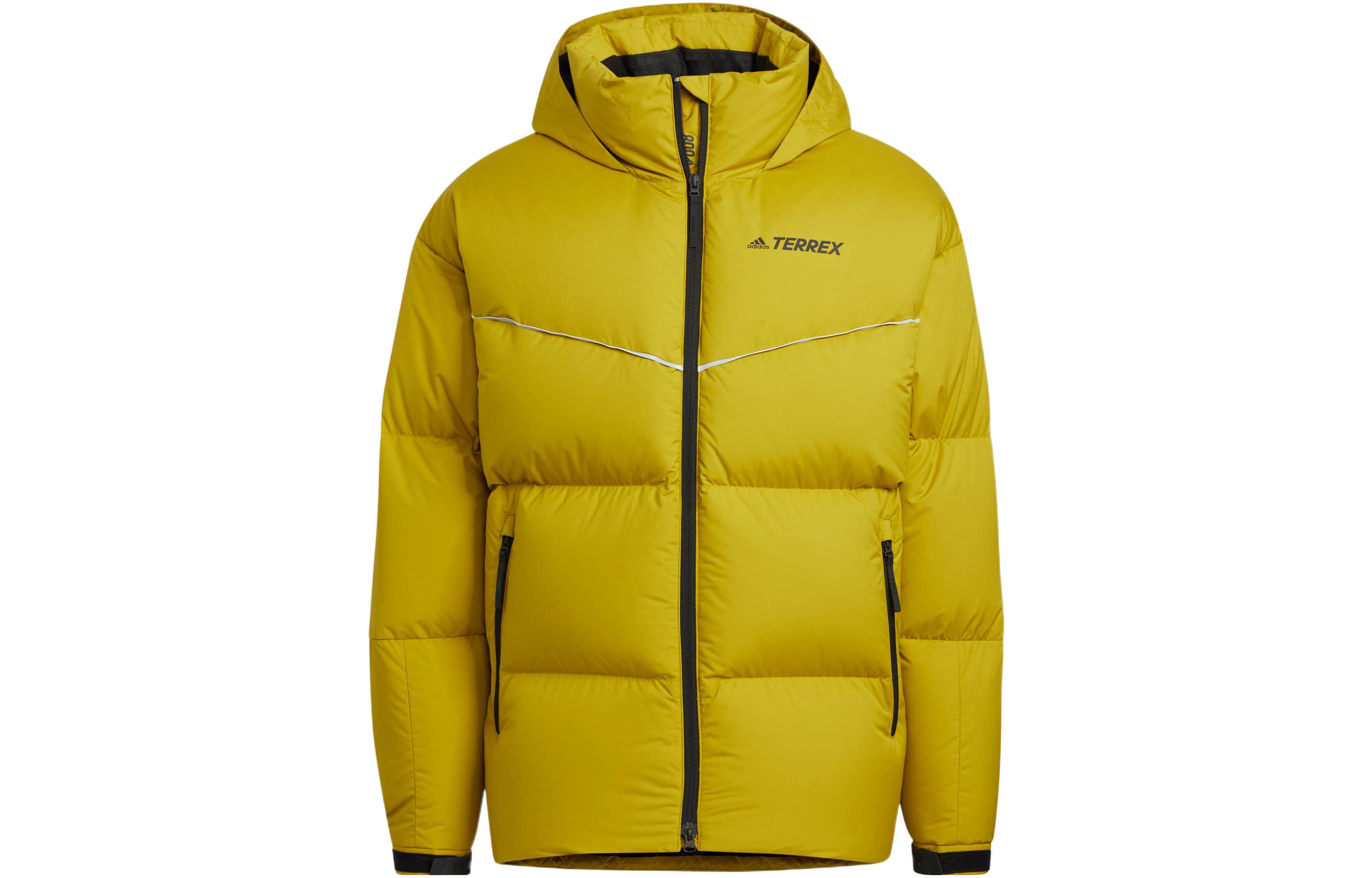 Adidas PUFFY BAFFLE GOOSE DOWN JACKET Down Jacket Unisex Yellow HN2012 A/XS
