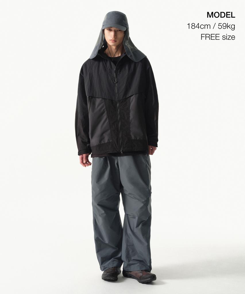 MUSINSA STANDARD [City Leisure] Mesh Long Desert Cap [Blue Grey]