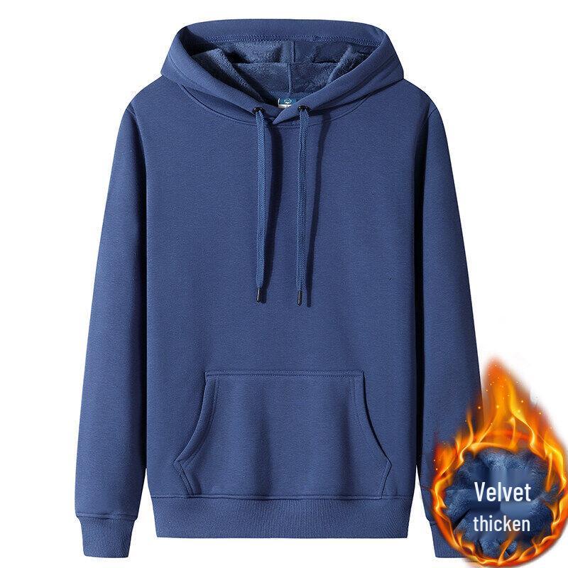 Sweat à capuche doublé polaire 380g Automne/Hiver, Coupe ample unisexe.