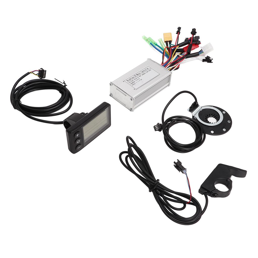 17A Electric Bike Controller Kit 8 Magnetic Assist Sensor Thumb Throttle S866 LCD Meter for 24V 36V 48V Motor