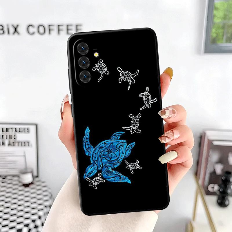 Cartoon Ocean Sea Turtle Soft Phone Case for Samsung A17 A37 A57 A16 A26 A36 A56 A15 A25 A35 A55 A14 A24 A34 A54 A13 A23 A33 A53