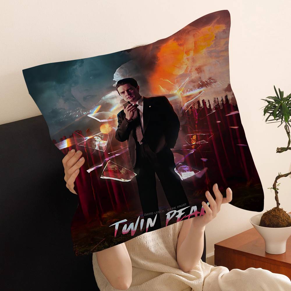 Twin Peaks Tv Series Shows Anime Lucky Dragon Pillow Cover Sofa Cushion Cover Home Room Decoration Children Gift