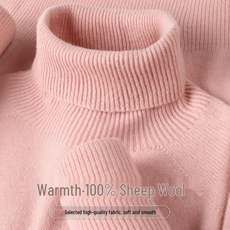 SNOWFLYING Женский свитер с высоким воротником из 100% шерсти One Size