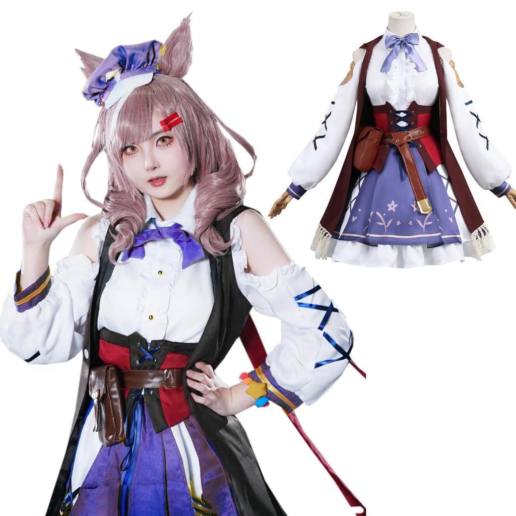 Uma Musume Cosplay Machikane Tanhoiza Cosplay Pampaka Tiltotto Cosplay Uma Musume Cosplay Costume Costume Event Halloween Costume School Festival