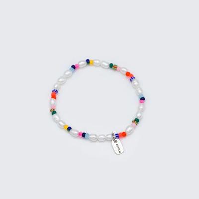 Freshwater Pearl Color Beads Bracelet