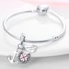 925 Sterling Silver Headset Clover Beads Charms Color Zirconium Fit Bracelet Necklace Women Jewelry Making Gift