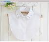 Perfect Match Fashion Womens False Fake Collar Tie Solid Chiffon Lapel Necklace Decoration Crochet Detachable Collar Female Shirt Collar