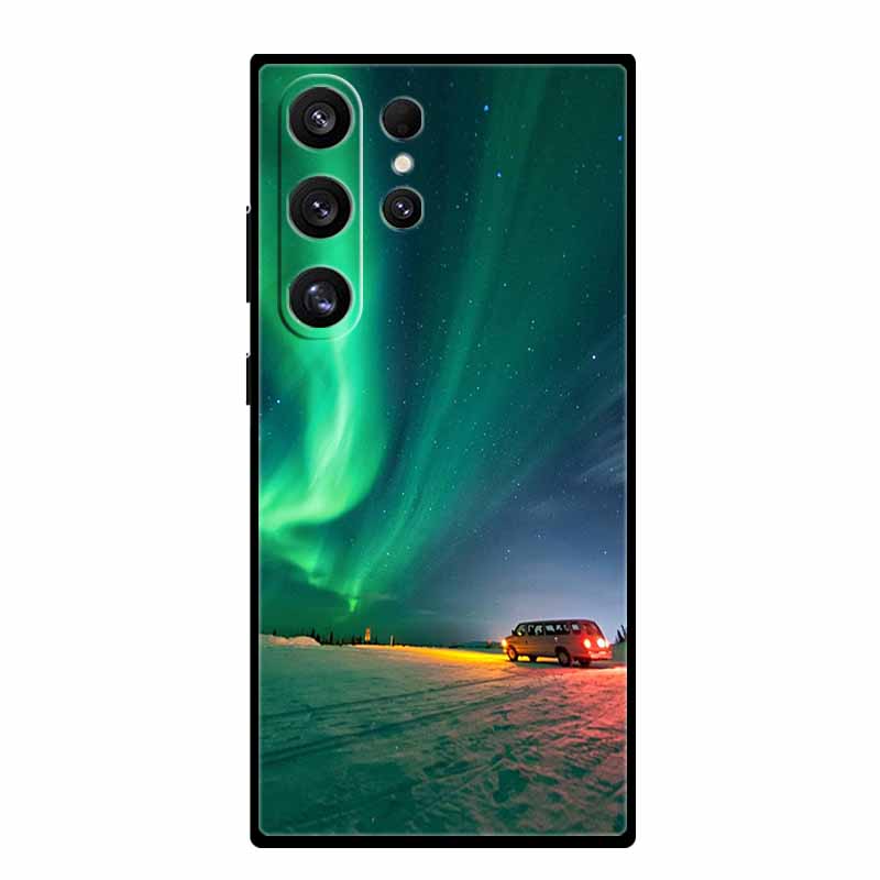 

Для Samsung Galaxy S25 Ultra Чехол Лев Тигр Черный Силикон Расписной Звездный Кот Чехол Для Galaxy S24 S23 S22 S21 Ultra TPU Оболочка Galaxy S24 Ultra